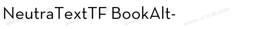 NeutraTextTF BookAlt字体转换